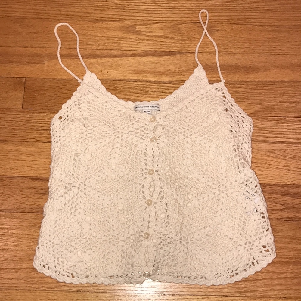 American Eagle Crochet Tank